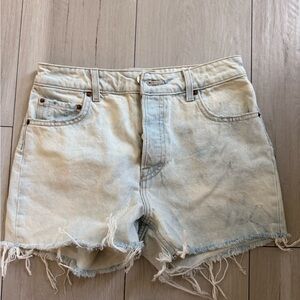 GRLFRND Faded Blue Jean Shorts